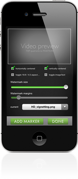 settings for fullscreen watermarks iphone 4s